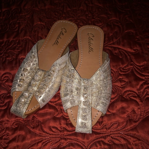 Cleobella Sandals -EUC Sz 38 Muted Gold - Picture 2 of 3